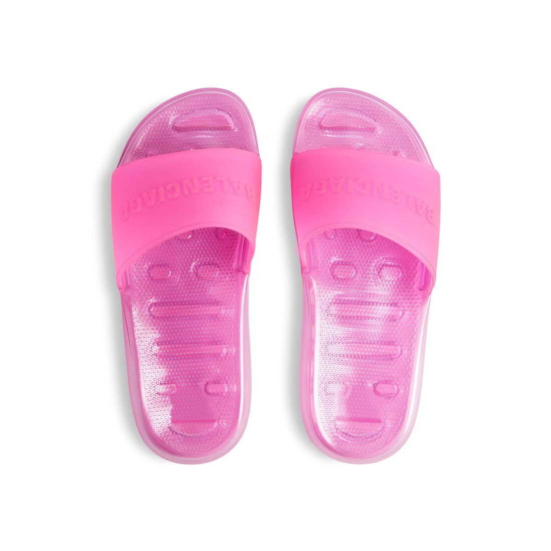 Women s Pool Transparent Slide Sandal in Pink