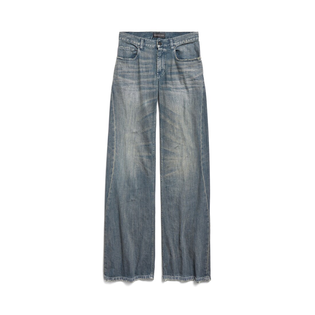 BALENCIAGA ワイドレッグデニムパンツ 送料込】25AW☆BALENCIAGA☆ワイドレッグデニムパンツ