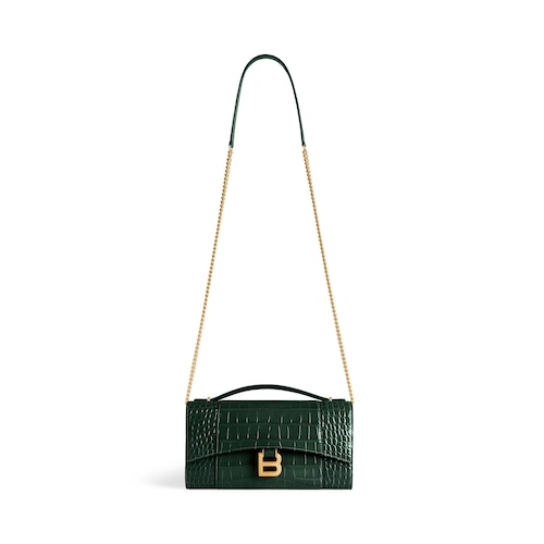 hourglass pochette with chain
