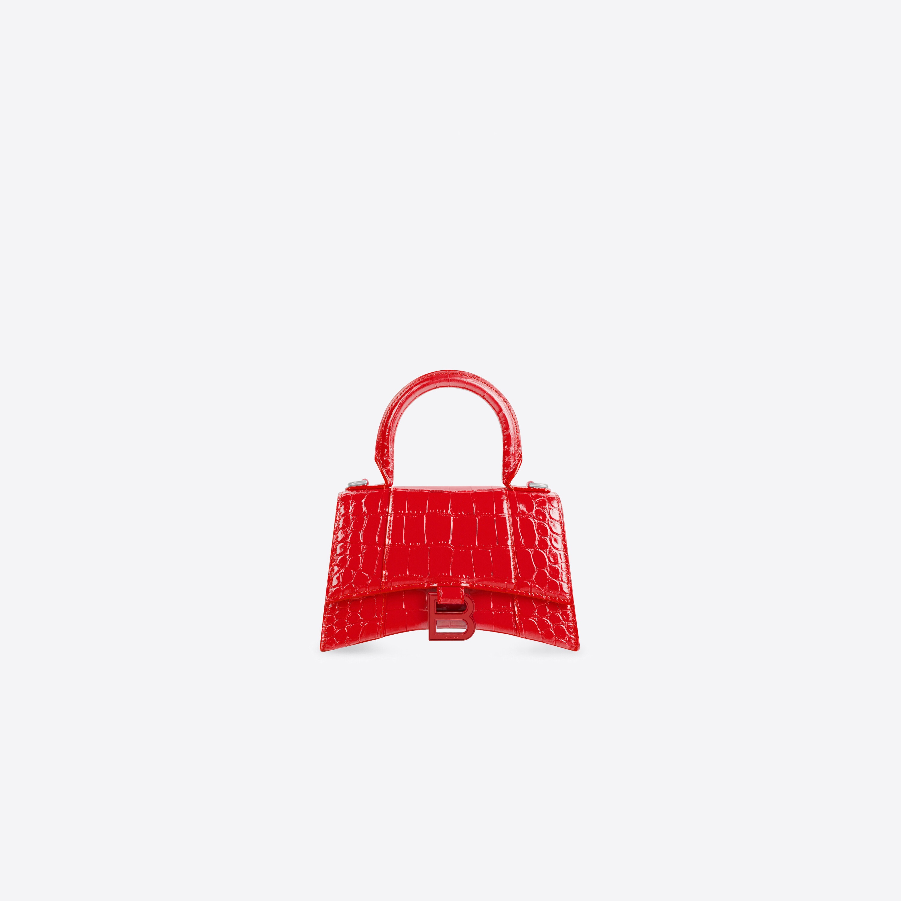 balenciaga hourglass bag red
