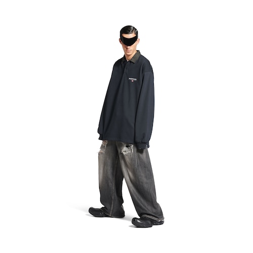 unity sport polo领长袖衬衫
