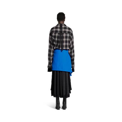 patched layered dress