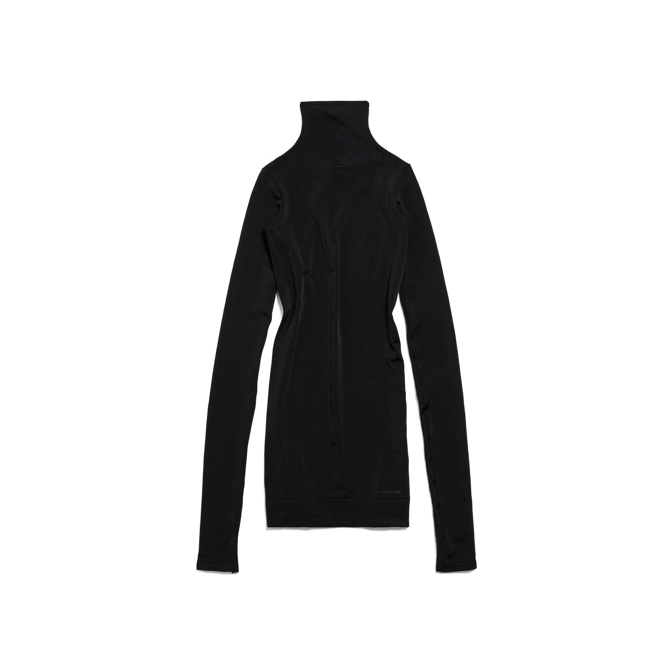 Mini Abito A Maniche Lunghe Balenciaga - Nero - Donna - 2 - Poliammide & Elastan