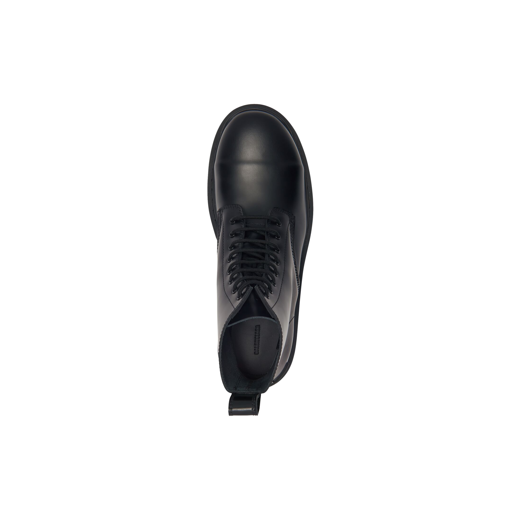 Men's Strike Lace-up Boot in Black | Balenciaga US
