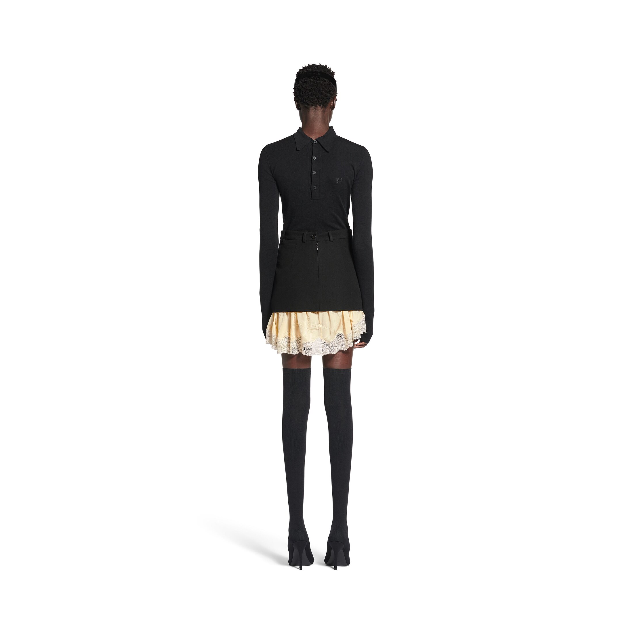 lingerie mini tailored skirt