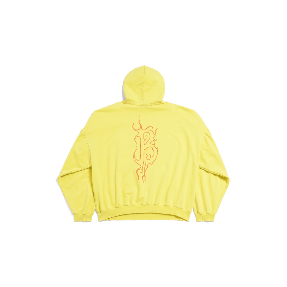 Darkwave Round Hoodie Oversized in Yellow red Balenciaga US