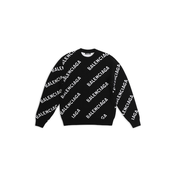 allover logo sweater