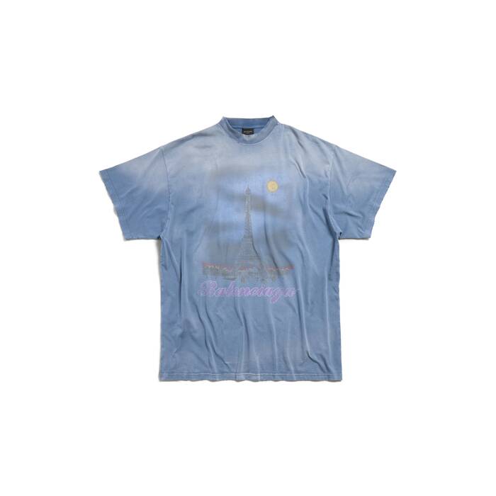 t-shirt paris moon oversize
