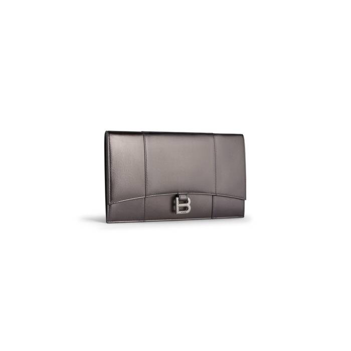 hourglass flat pouch with flap metallized