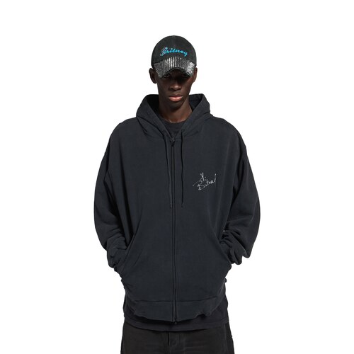 hoodie con cremallera balenciaga music | britney spears series oversized