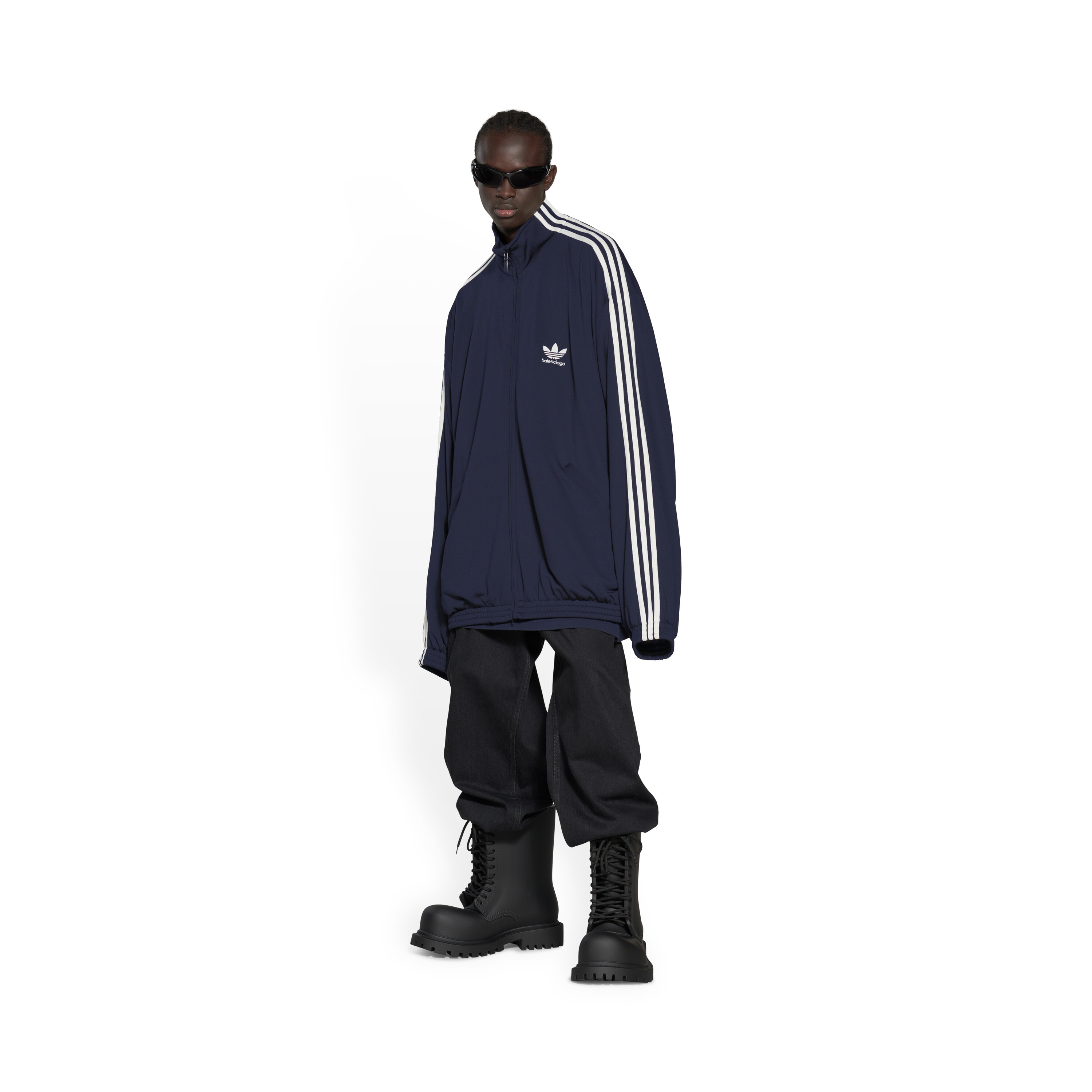 Balenciaga Adidas Tracksuit Jacket In Navy Blue | lupon.gov.ph