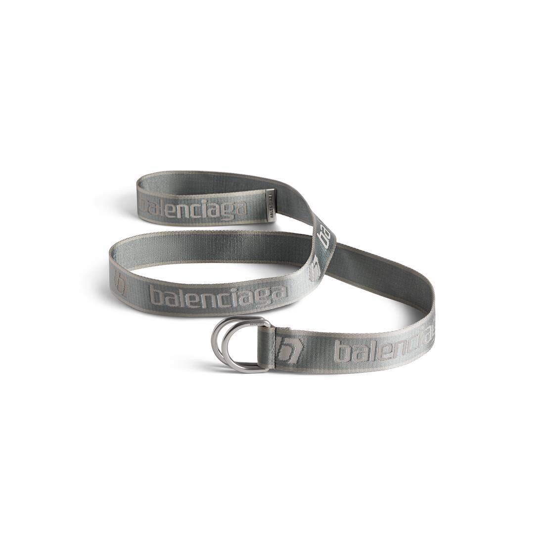 Men's D Ring Belt in Dark Grey | Balenciaga CA
