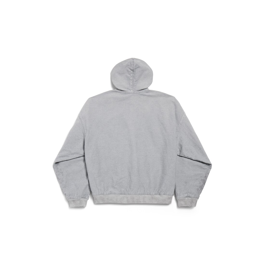 Men's Trompe L'œil Hoodie in Heather Grey | Balenciaga GB