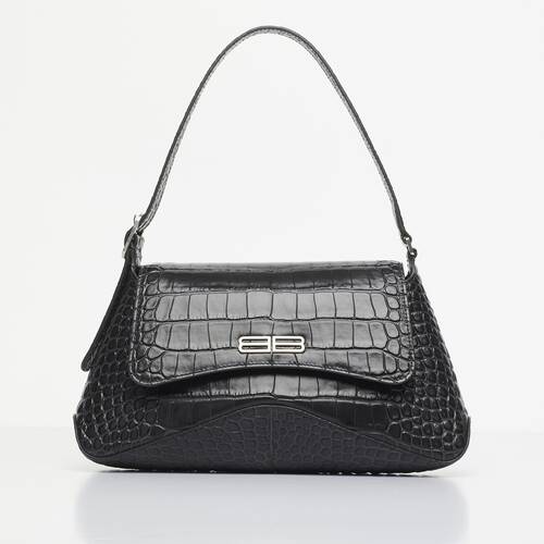 xx medium flap bag crocodile embossed