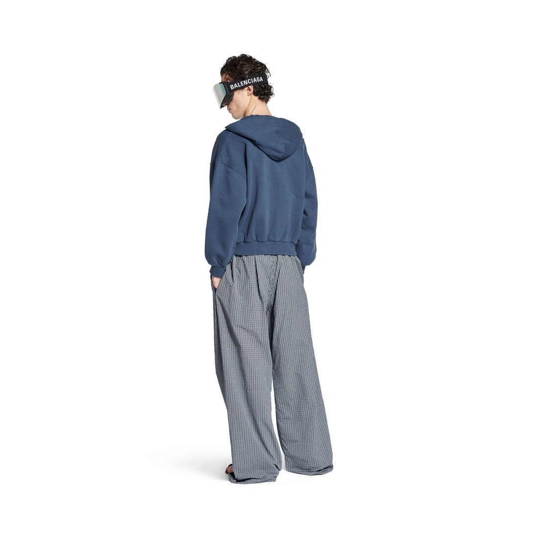 メンズ　パンツカジュアルパンツBALENCIAGA グレー スラックスサイズ82 BALENCIAGA - BALENCIAGA バレンシアガ 2タック スラックス