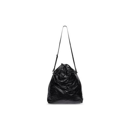 Men's Trash Bag Large Pouch in Black | Balenciaga US
