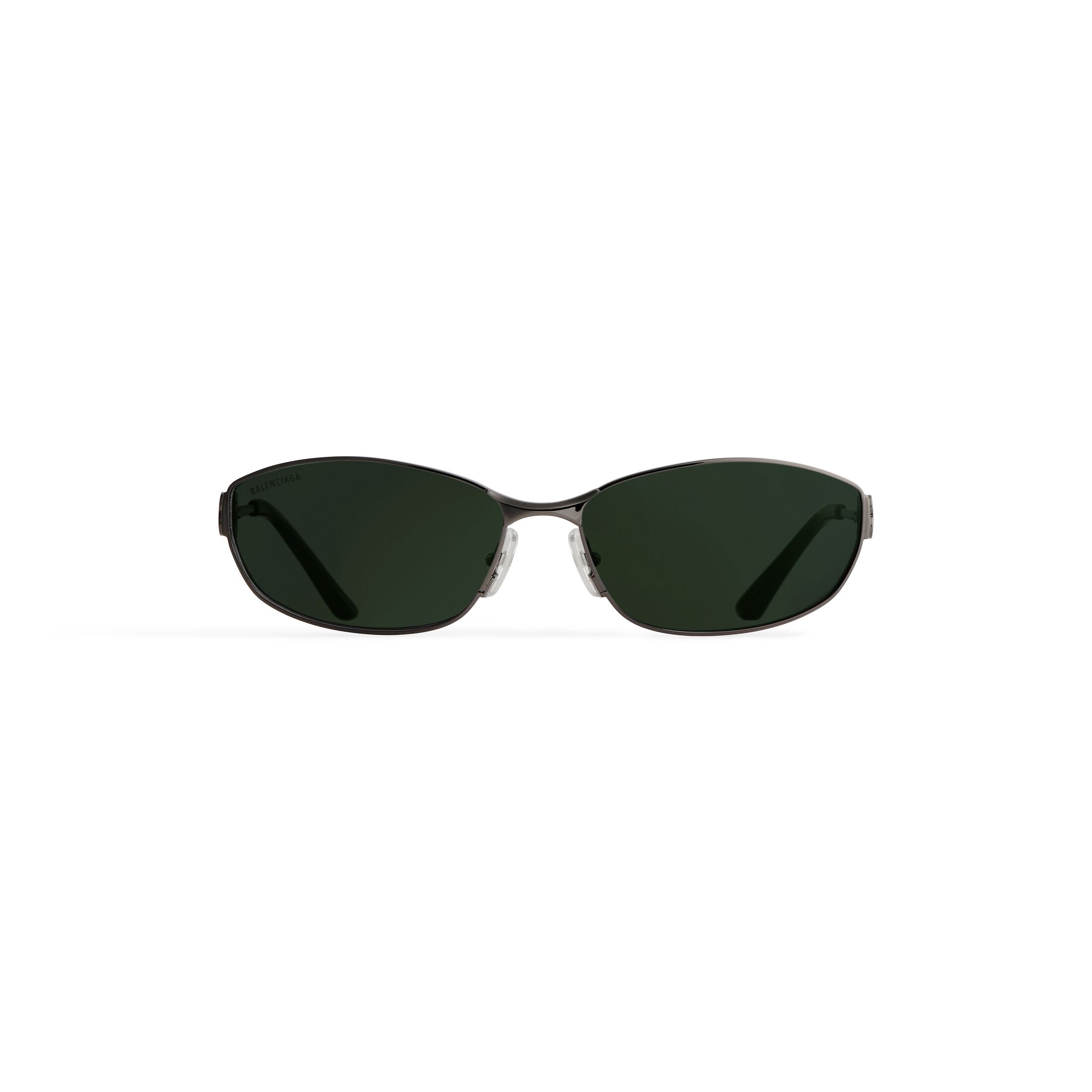 Balenciaga Mercury Oval Sunglasses - Black - Man - Metal
