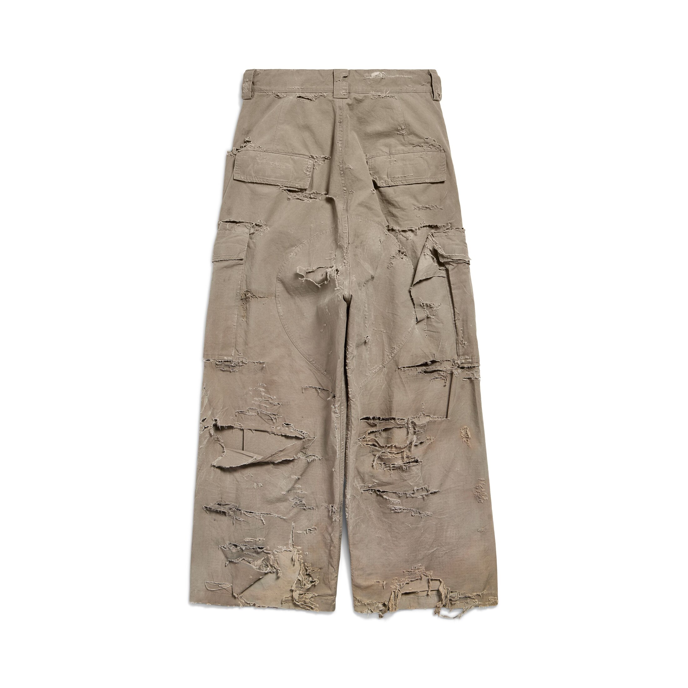 distressed large cargo pants