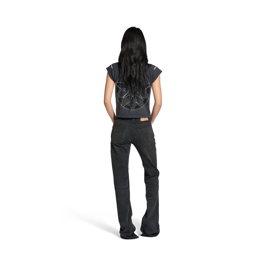 Women's Balenciaga I Automobili Lamborghini Shrunk T-shirt