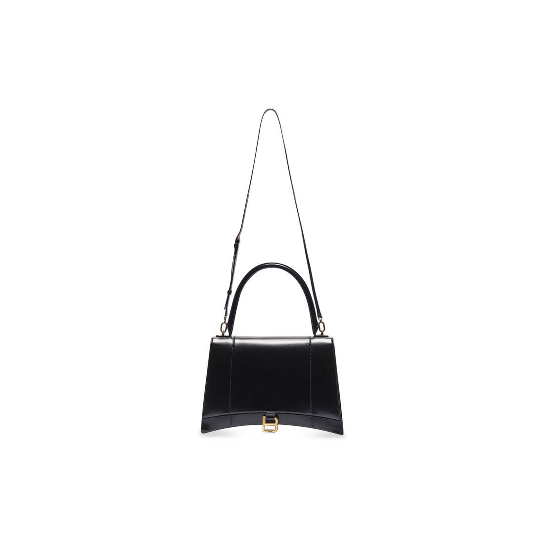 Women's Hourglass Medium Handbag in Black