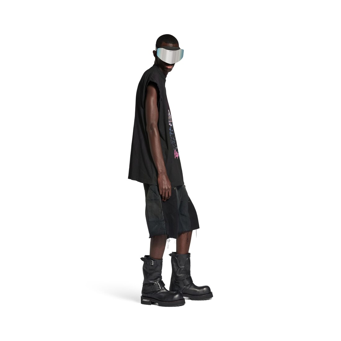 送料込+BALENCIAGA+City Of Angels ノースリーブ Tシャツ ホワイト の ウィメンズ City Of Angels ノースリーブ Tシャツ