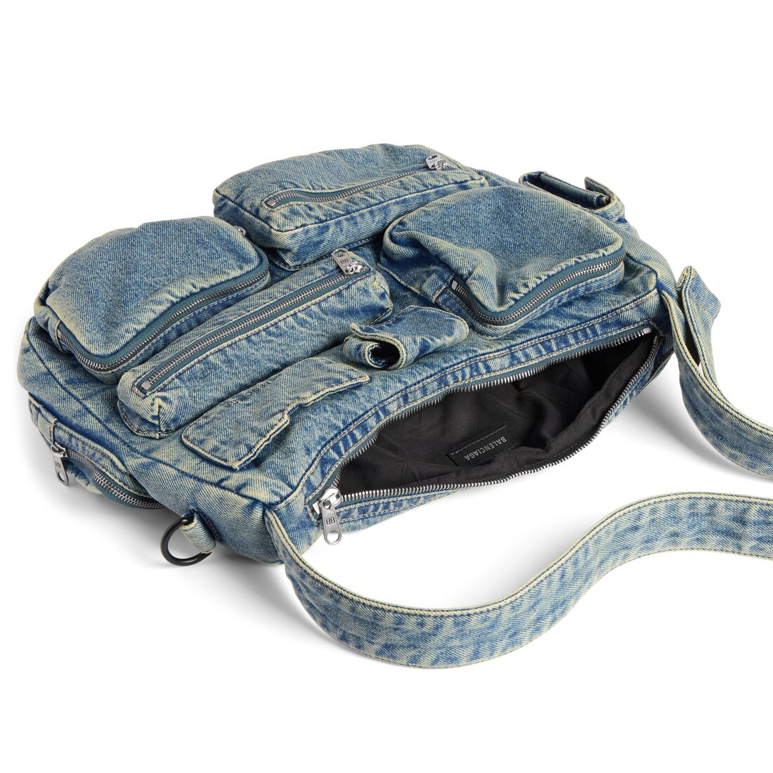 Men's Superbusy Messenger Bag in Vintage Blue | Balenciaga US