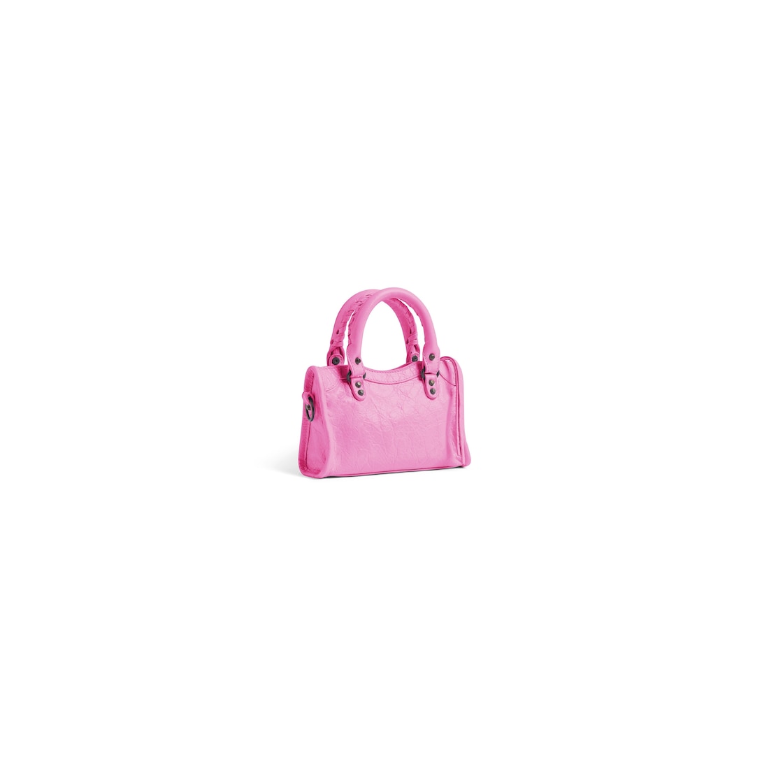 24AW new/BALENCIAGA ル・シティスモールトートバッグ Bag Pink Women's Le City Bag Small in Glossy Pink | Balenciaga US