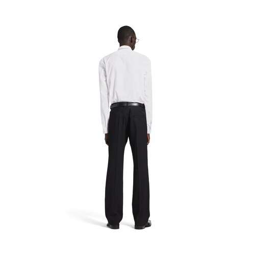 straight fit tailored trousers