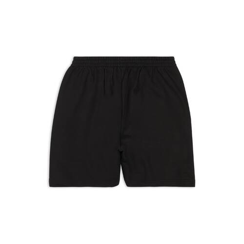 Men's Political Campaign Sweat Shorts in Black | Balenciaga US