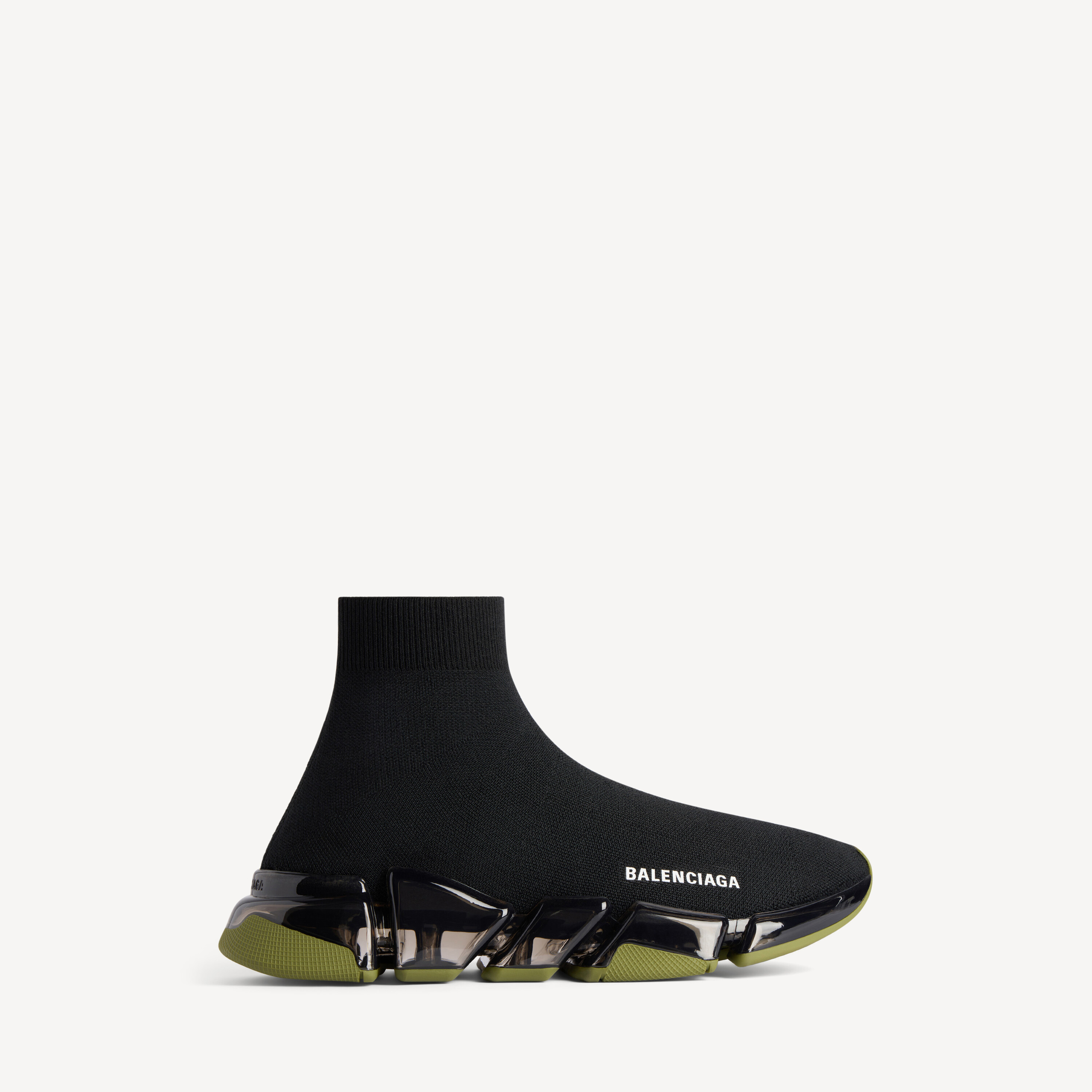Balenciaga speed 2.0 full clear sole recycled knit sneaker