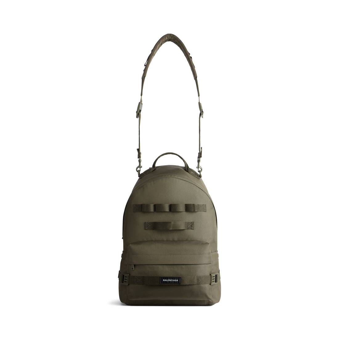 Men's Army Multicarry Backpack Medium in Dark Green Balenciaga US