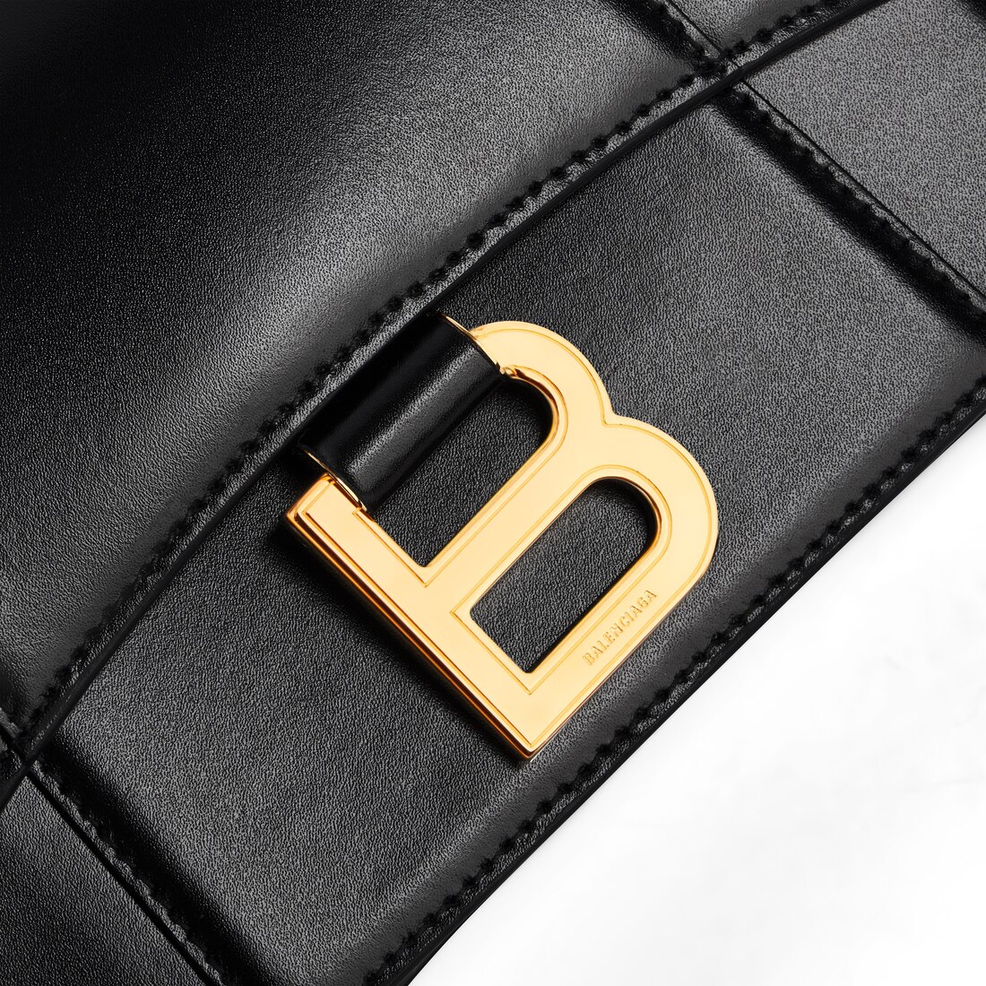 BALENCIAGA Hourglass フラップバッグ スモール ホワイト の ウィメンズ Hourglass フラップバッグ スモール