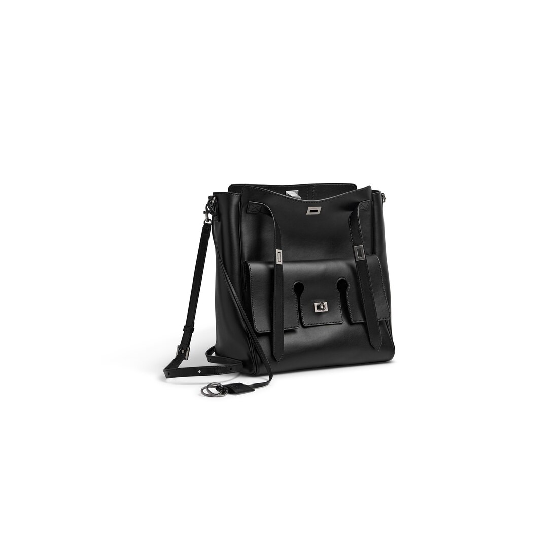 ショルダーバッグ BALENCIAGA BEL AIR HOBO MESSENGER BAG Balenciaga Men's Bel Air Leather Hobo Messenger Bag