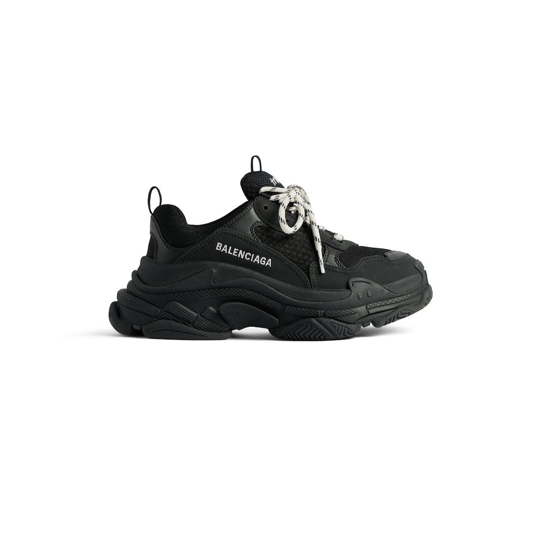 Men s Triple S Sneaker in Black Balenciaga CA