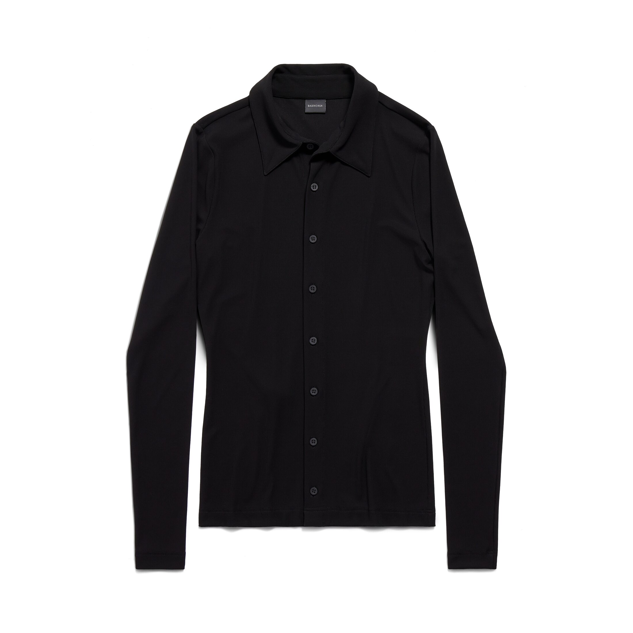 Balenciaga Stretch Shirt Fitted - Black - Woman - 38 - Viscose & Elastane