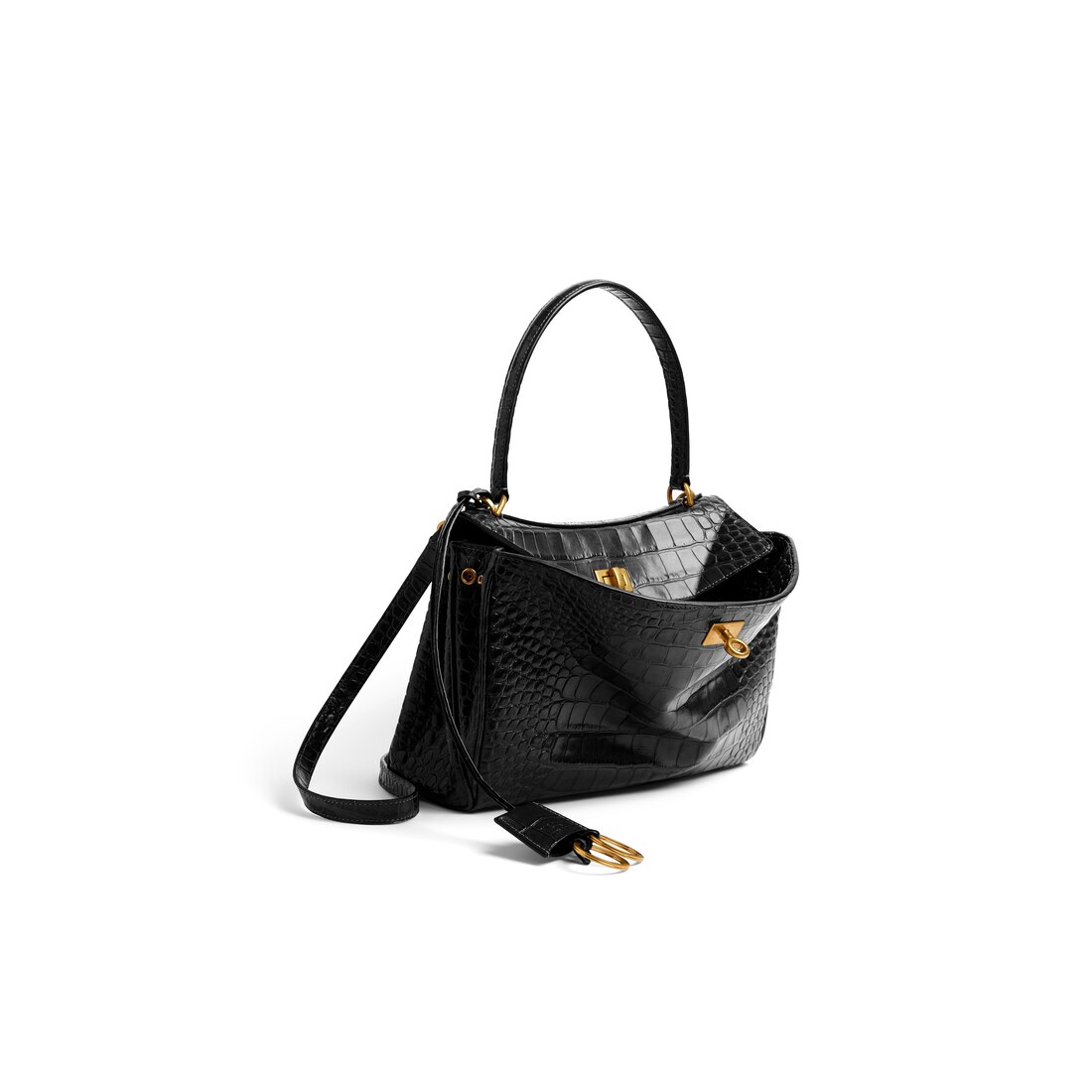 ★BALENCIAGA★RODEO ミディアム ハンドバッグ ブラック ホワイト の ウィメンズ Rodeo ハンドバッグ スモール