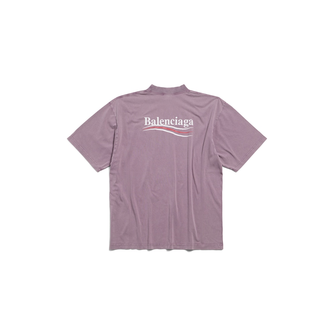 Men s Political Campaign T shirt Medium Fit in Faded Purple Balenciaga US