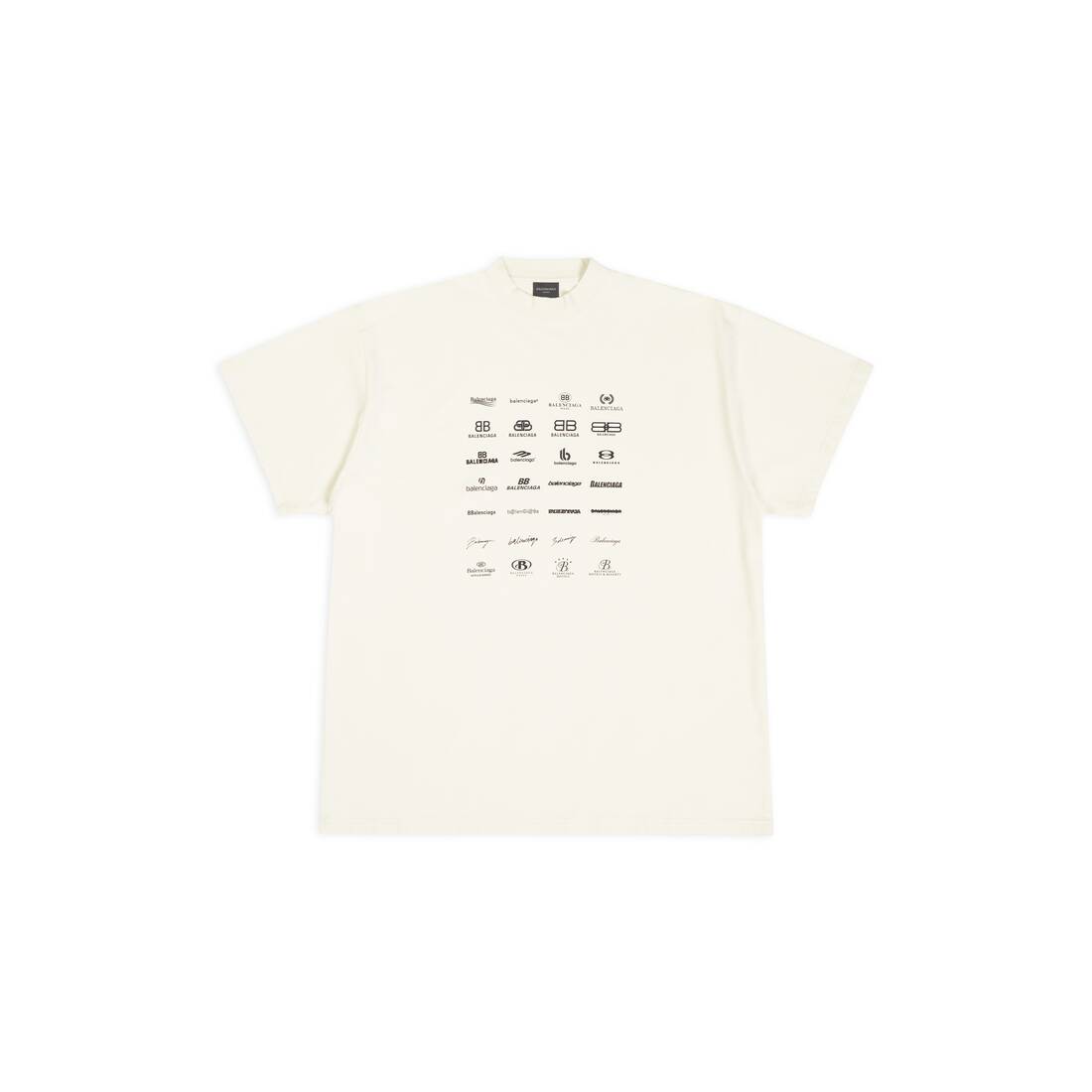 Balenciaga Men's Oversized Logo-Print Cotton-Jersey T-Shirt