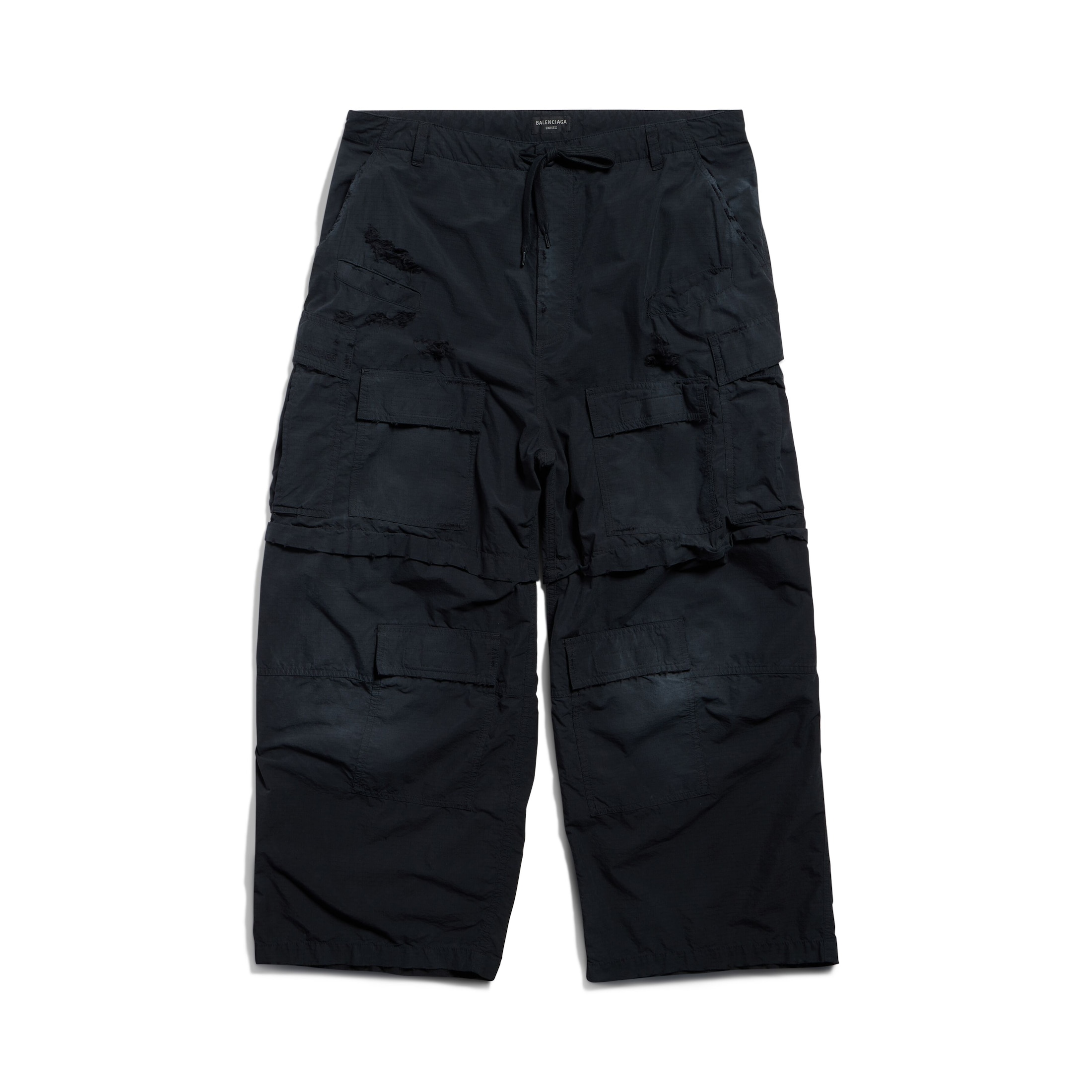 Balenciaga Large Cargo Pants - Black - Unisex - XS - Cotton