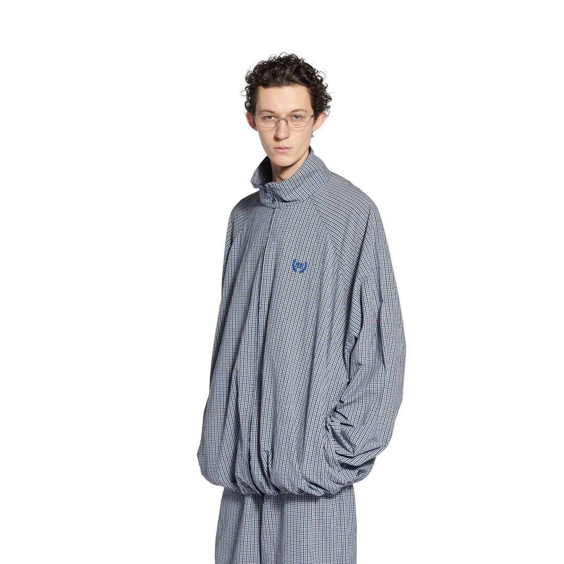 Men's Zip-up Jacket in Beige/blue | Balenciaga US