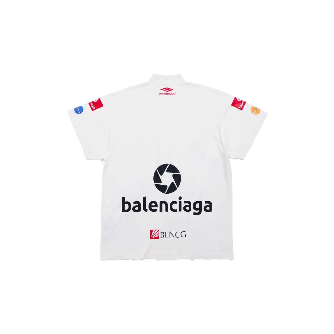 BW1948半袖完売品 18SS BALENCIAGA Tシャツ オーバーサイズ バックロゴ 白
