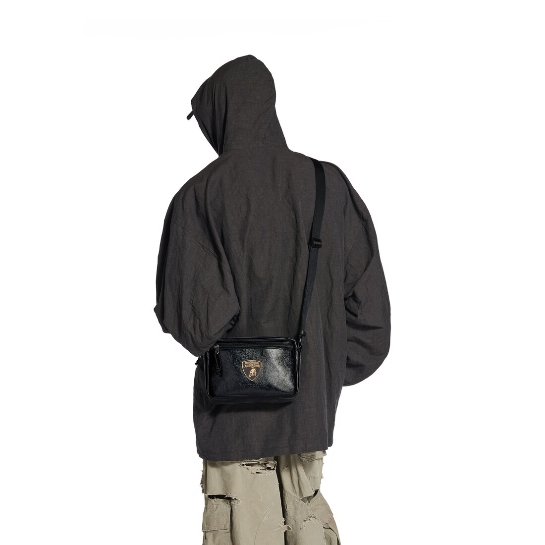 BALENCIAGA X Lamborghiniコラボ●ロゴ入りショルダーバッグ Balenciaga x Automobili Lamborghini Explorer Cross-Body Bag