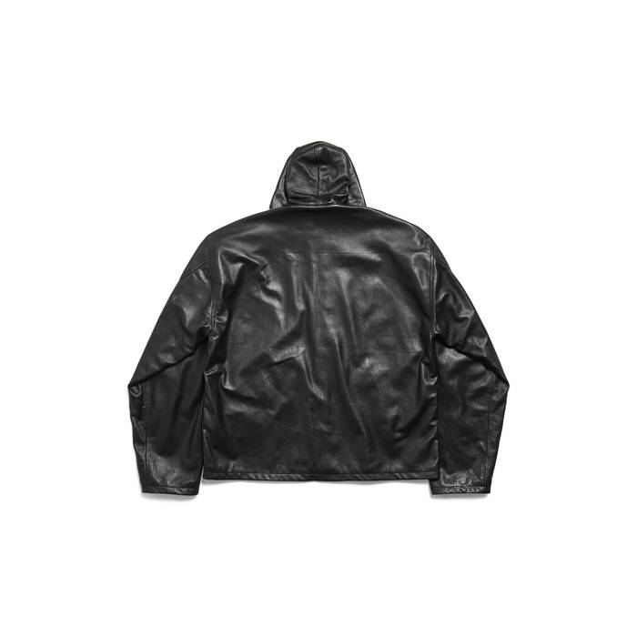 hooded zip-up jacket