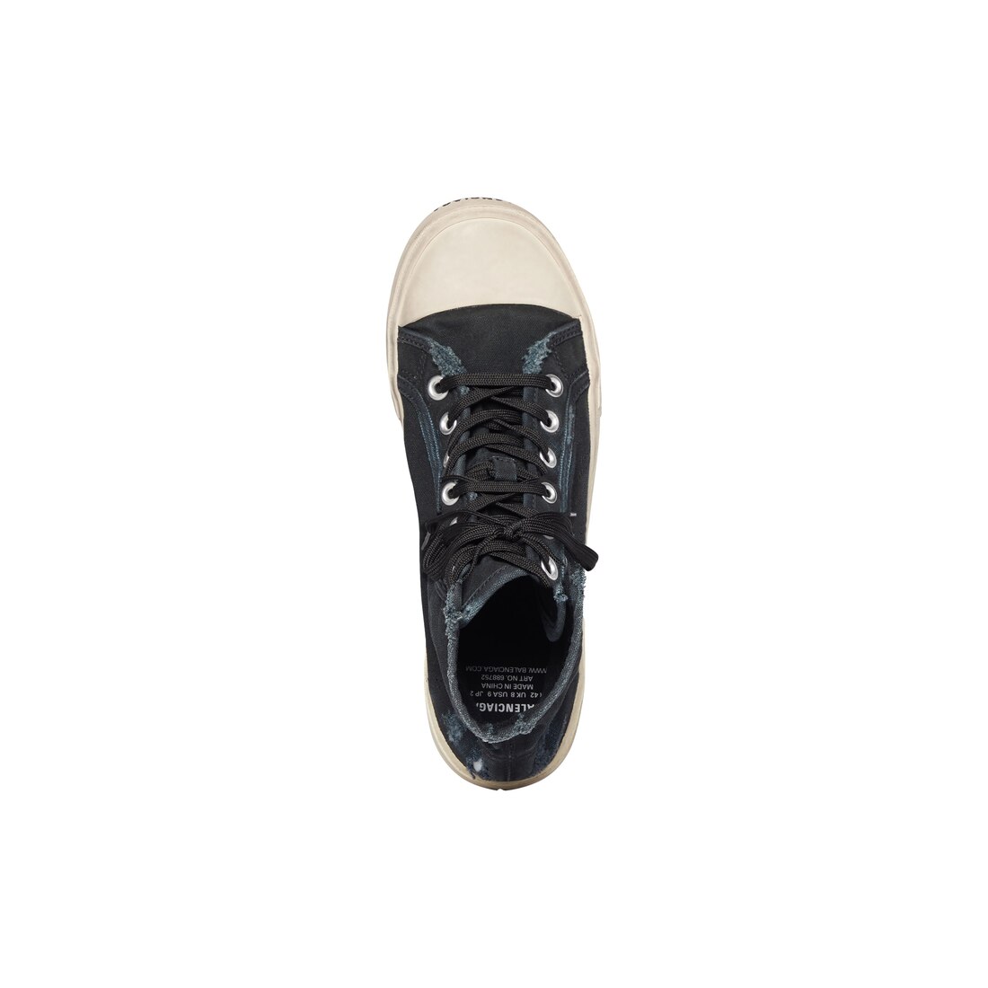 Women's Paris High Top Sneaker in Black | Balenciaga US