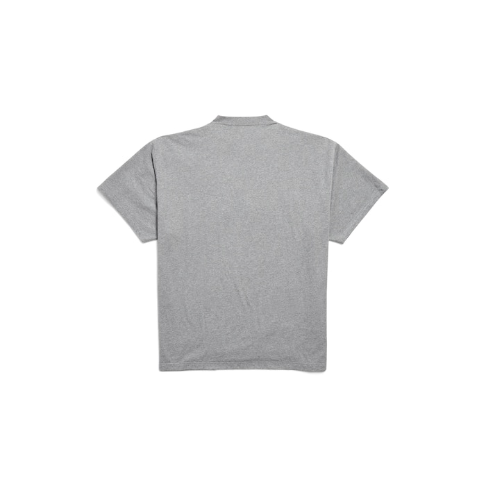 【BALENCIAGA】グレー リフレクティブロゴ Tシャツ メンズ's Tシャツ | Balenciaga JP