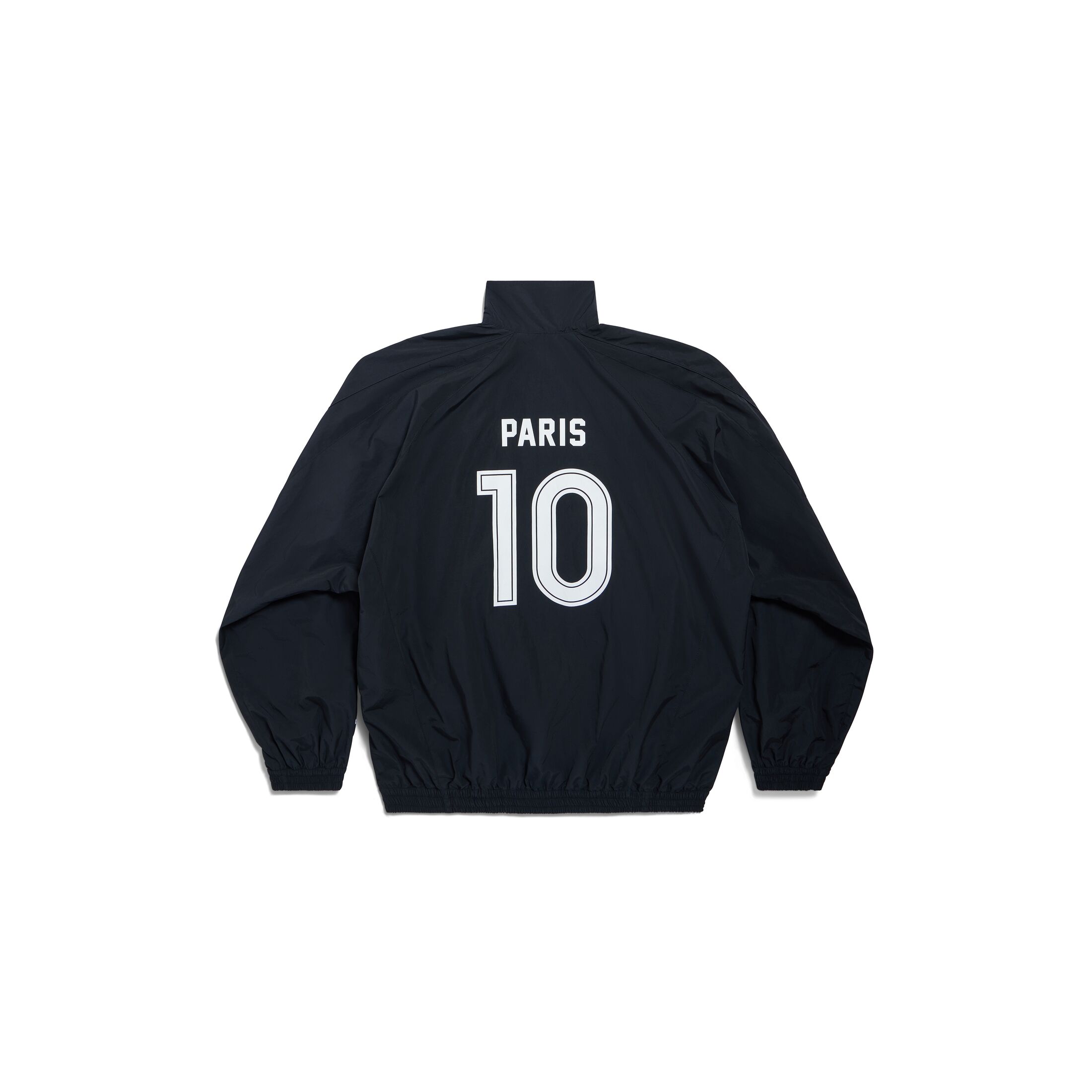 Men's Paris Soccer Tracksuit Jacket in Black Balenciaga US