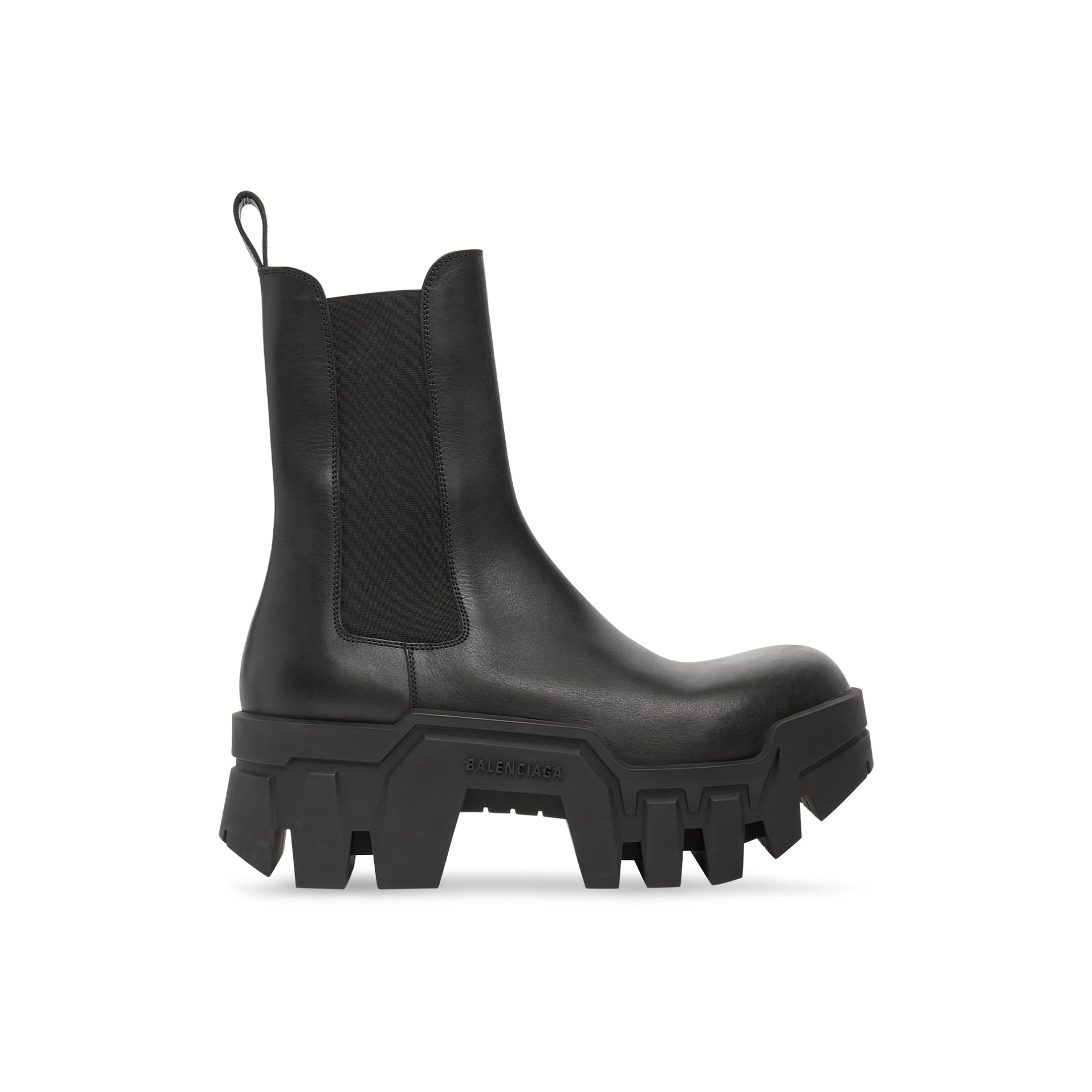 Balenciaga Bulldozer Chelsea Boot - Black - Man - 46 - Calfskin