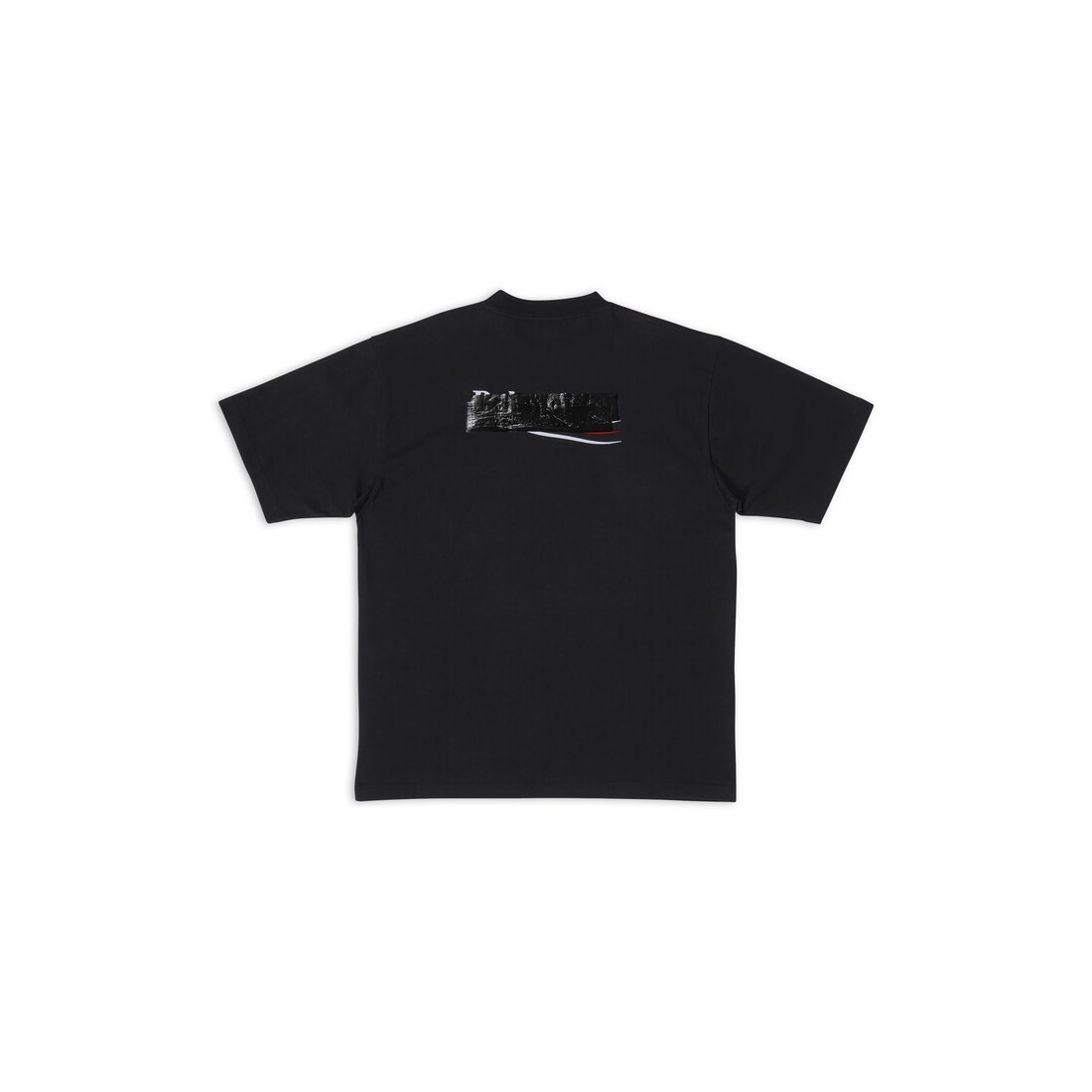 Men s Gaffer T shirt Large Fit in Black Balenciaga US