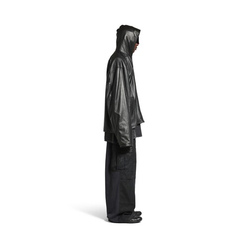 hooded zip-up jacket