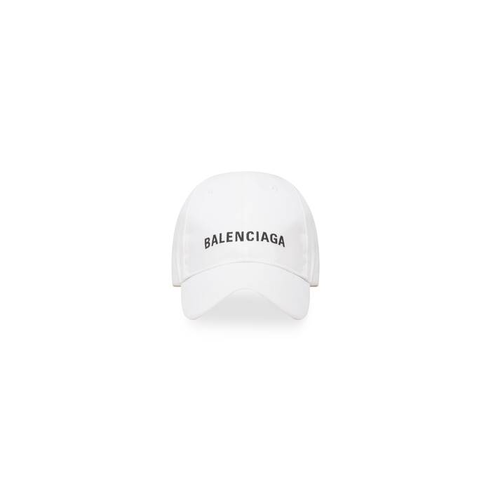 Balenciaga Cap in White/black | Balenciaga US